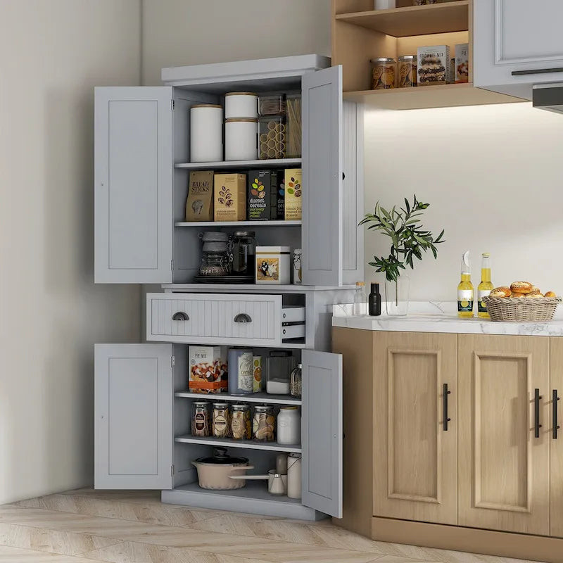Armario despensa de cocina con 4 puertas