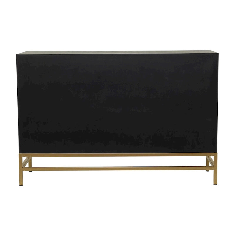 Holzschrank mit verspiegelter Front - Gold oder Schwarz